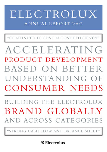 Thumbnail Electrolux Annual Report 2002