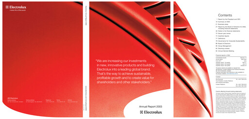 Thumbnail Electrolux Annual Report 2003