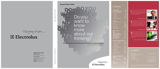 Thumbnail Electrolux Annual Report 2006