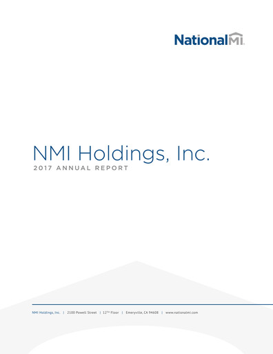 Thumbnail NMI Holdings
 Annual Report 2017