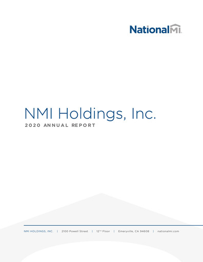 Thumbnail NMI Holdings
 Annual Report 2020