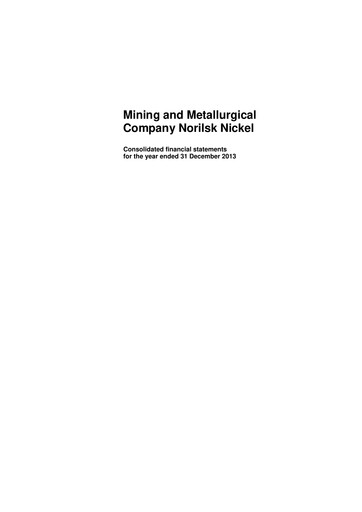 Thumbnail Nornickel Financial Statement 2013