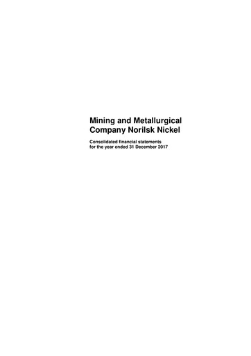 Thumbnail Nornickel Financial Statement 2017