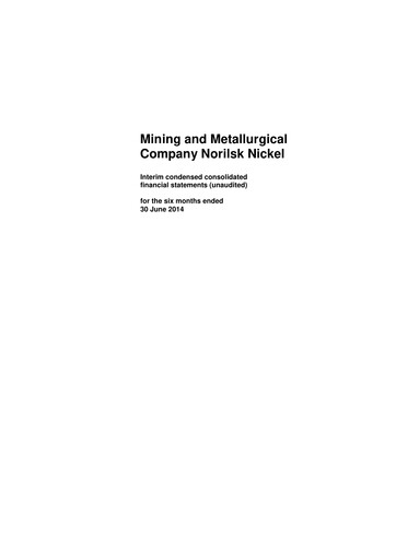 Thumbnail Nornickel Half-year Report 2014-h1