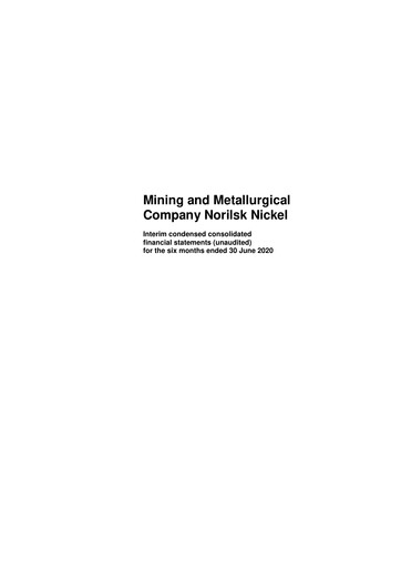 Thumbnail Nornickel Half-year Report 2020-h1