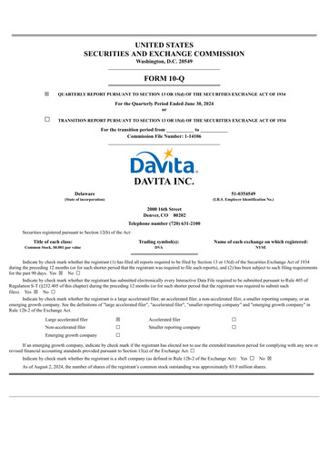Thumbnail DaVita Quarterly Report 2024-q2