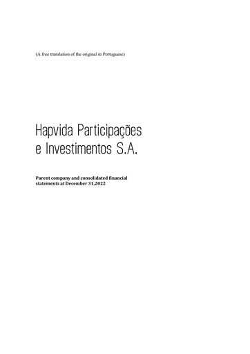 Thumbnail Hapvida Financial Statement 2022