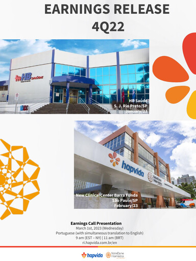 Miniature Hapvida Rapport trimestriel 2022-q4