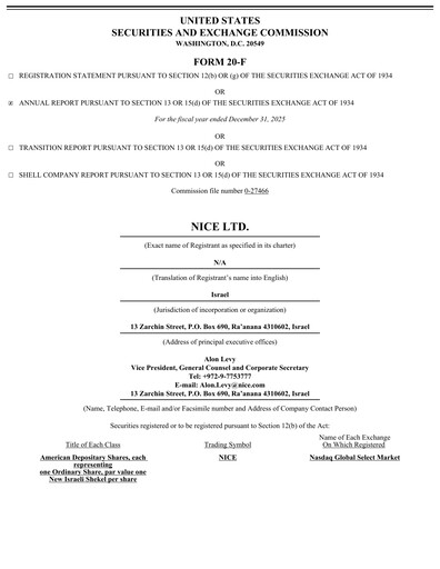 Thumbnail NICE Annual Report 2025