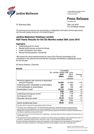 Thumbnail Jardine Matheson Half-year Report 2016-h1