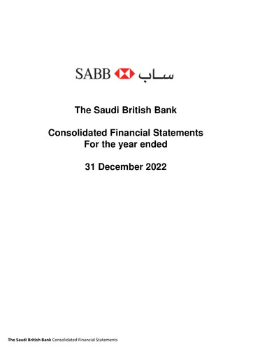 Vorschaubild The Saudi British Bank  Finanzmitteilung 2022