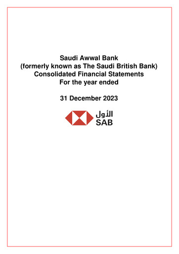 Vorschaubild The Saudi British Bank  Finanzmitteilung 2023