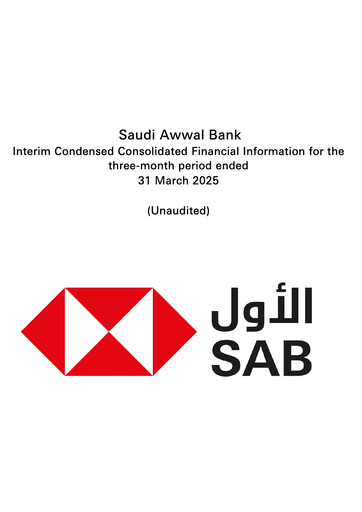 Vorschaubild The Saudi British Bank  Quartalsbericht 2025-q1