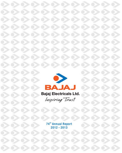 Thumbnail Bajaj Electricals
 Annual Report 2012-2013