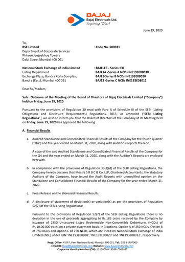 Thumbnail Bajaj Electricals
 Quarterly Report 2019-q4