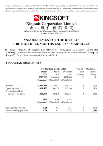 Thumbnail Kingsoft Quarterly Report 2025-q1