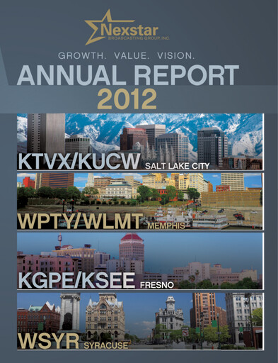 Thumbnail Nexstar Media Group
 Annual Report 2012