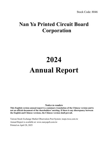 Thumbnail Nan Ya PCB Annual Report 2024