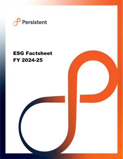 Thumbnail Persistent Systems
 ESG Report 2024-2025