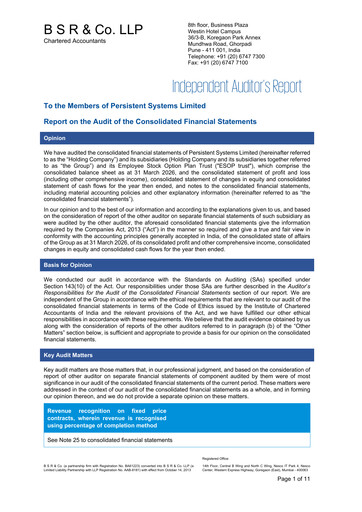 Thumbnail Persistent Systems
 Financial Statement 2026