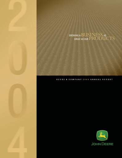 Thumbnail Deere & Company (John Deere) Annual Report 2004