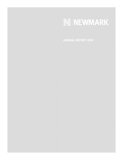 Thumbnail Newmark Annual Report 2018