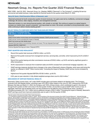 Thumbnail Newmark Quarterly Report 2022-q1