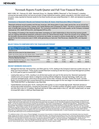 Thumbnail Newmark Quarterly Report 2025-q4