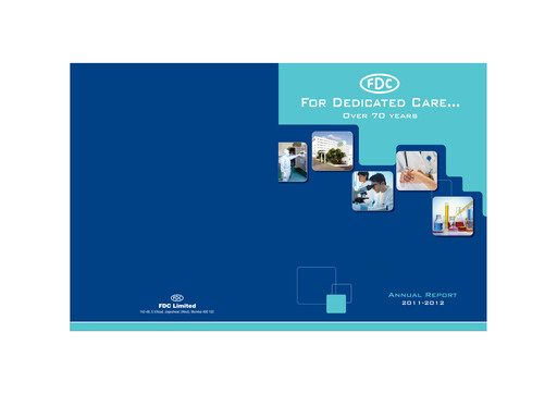 Thumbnail FDC India Annual Report 2011-2012
