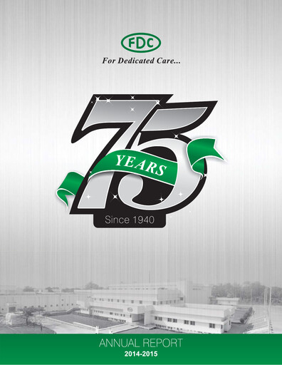 Thumbnail FDC India Annual Report 2014-2015