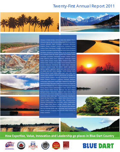 Thumbnail Blue Dart Express
 Annual Report 2011