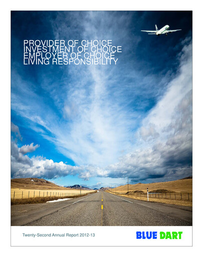Thumbnail Blue Dart Express
 Annual Report 2012-2013