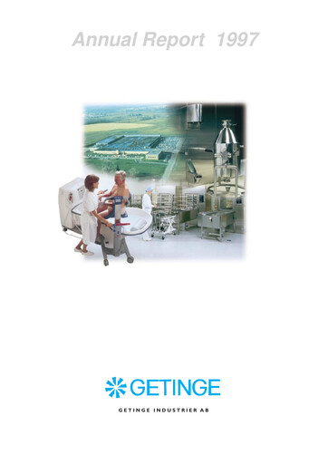 Thumbnail Getinge Annual Report 1997