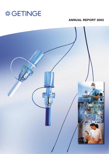 Thumbnail Getinge Annual Report 2003