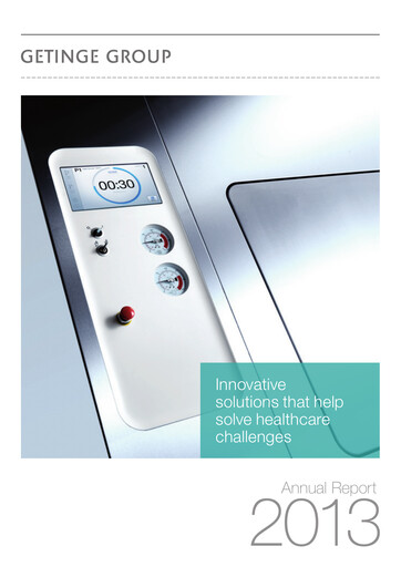 Thumbnail Getinge Annual Report 2013