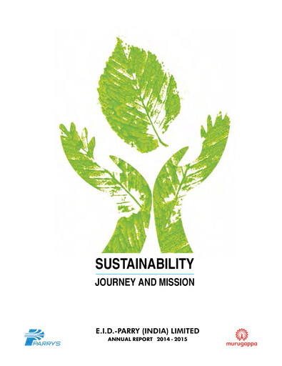 Miniature East India Distilleries Parry Rapport annuel 2014-2015