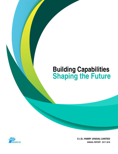 Miniature East India Distilleries Parry Rapport annuel 2017-2018