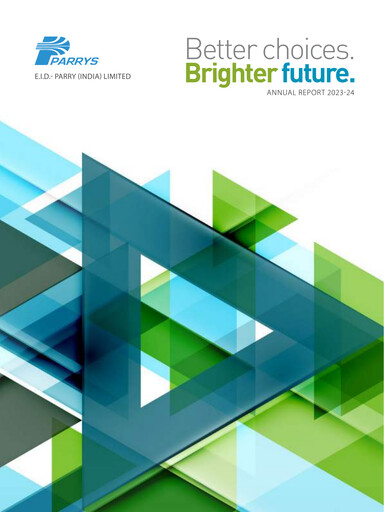 Miniature East India Distilleries Parry Rapport annuel 2023-2024