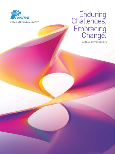 Miniature East India Distilleries Parry Rapport annuel 2024-2025