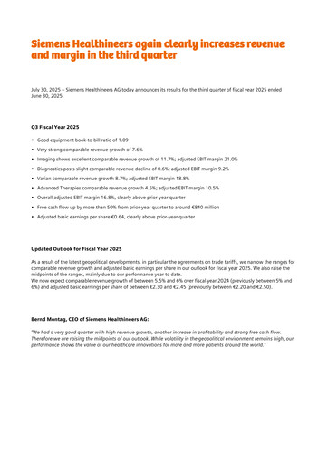 Thumbnail Siemens Healthineers Financial Statement 2025-q3