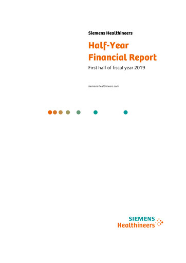 Thumbnail Siemens Healthineers Half-year Report 2019-h1