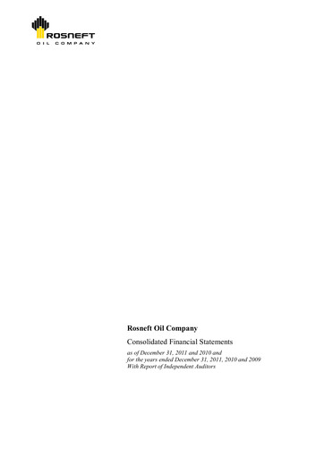 Thumbnail Rosneft Bilan financier 2011