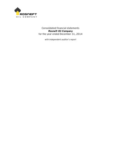Thumbnail Rosneft Bilan financier 2014