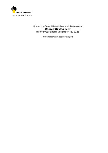 Thumbnail Rosneft Financial Statement 2025