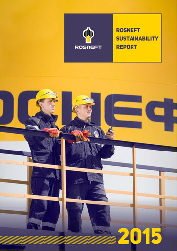 Vorschaubild Rosneft Nachhaltigkeitsbericht 2015