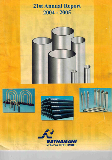 Thumbnail Ratnamani Metals & Tubes Annual Report 2004-2005