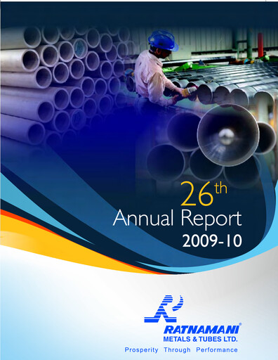 Thumbnail Ratnamani Metals & Tubes Annual Report 2009-2010