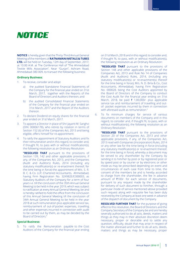 Thumbnail Ratnamani Metals & Tubes Annual Report 2016-2017