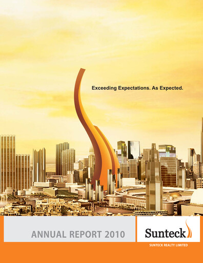 Thumbnail Sunteck Realty
 Annual Report 2010