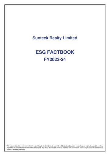 Miniature Sunteck Realty
 Rapport ESG 2023-2024